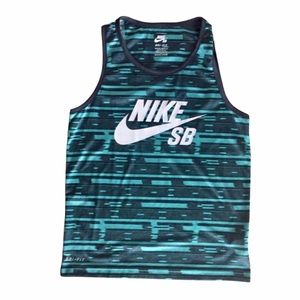 NWOT Nike SB Striped Kids Drifit Tank Size Large